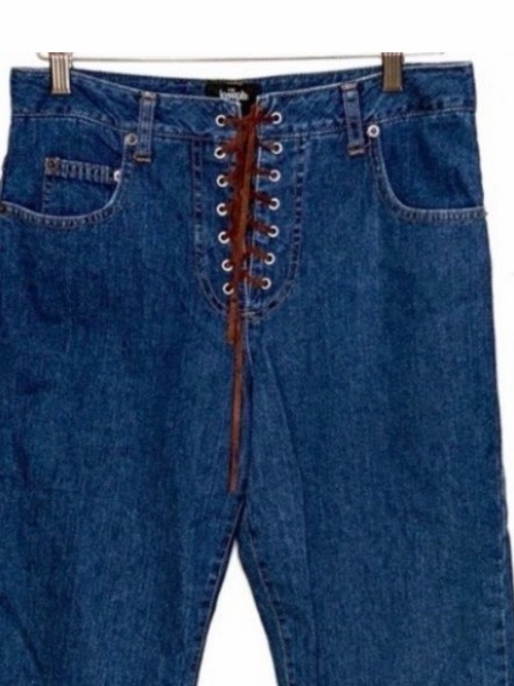 Vintage For Joseph‎ Lace-Up Dark Blue Denim Jeans - Size 29